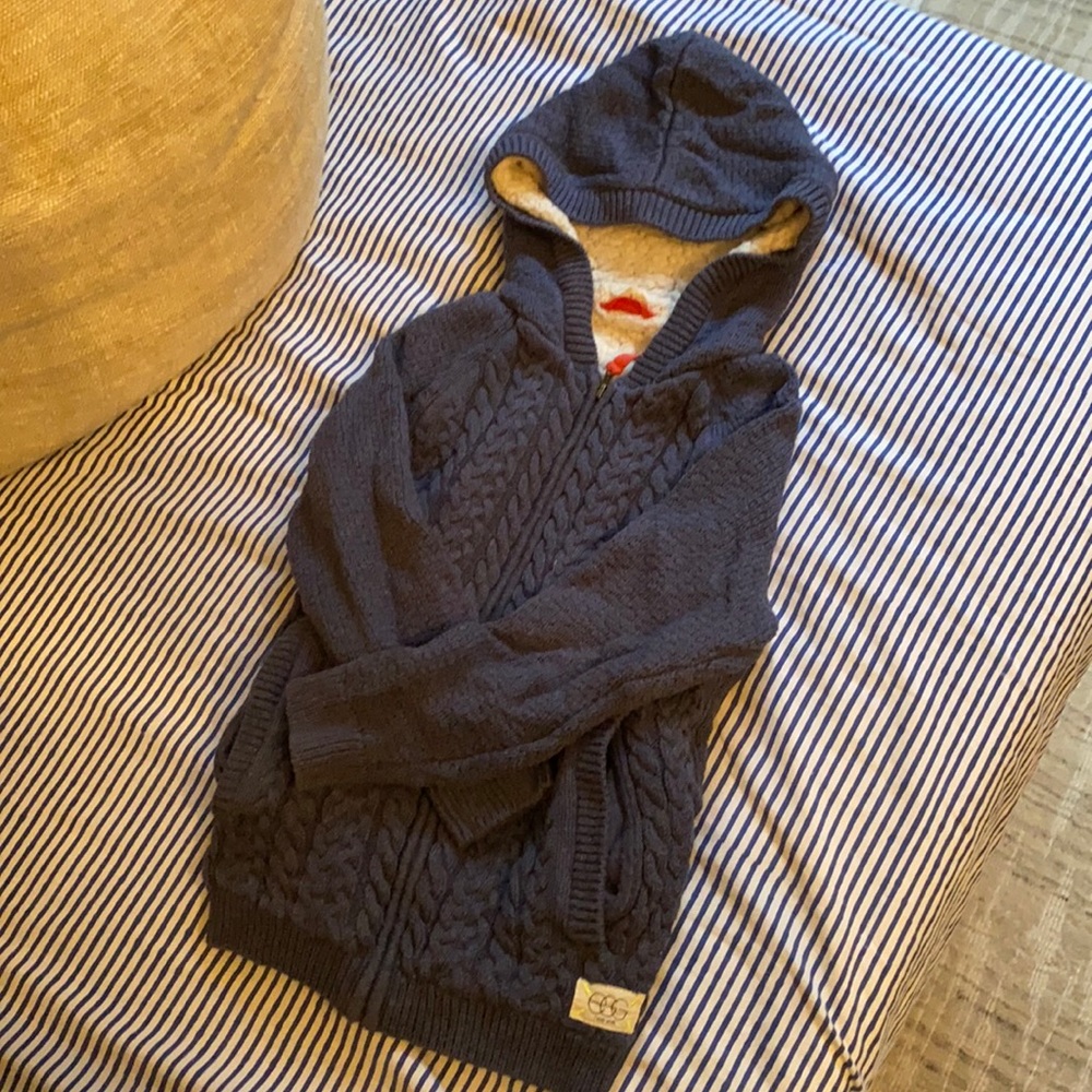 Beautiful size 6 boys Egg Baby by Susan Lazar zip hoodie